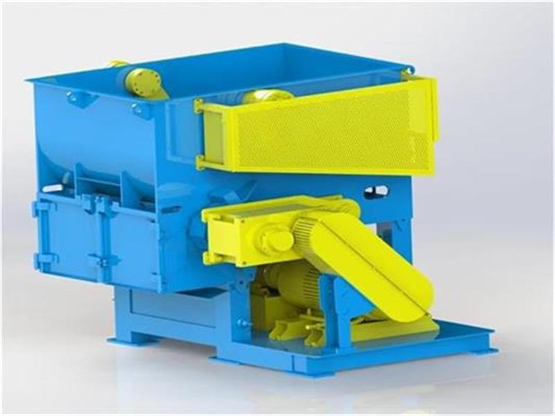 Single shaft shredder to speed up regenerative resources "becomes waste into treasure"