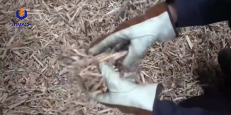 Waste wood shredder
