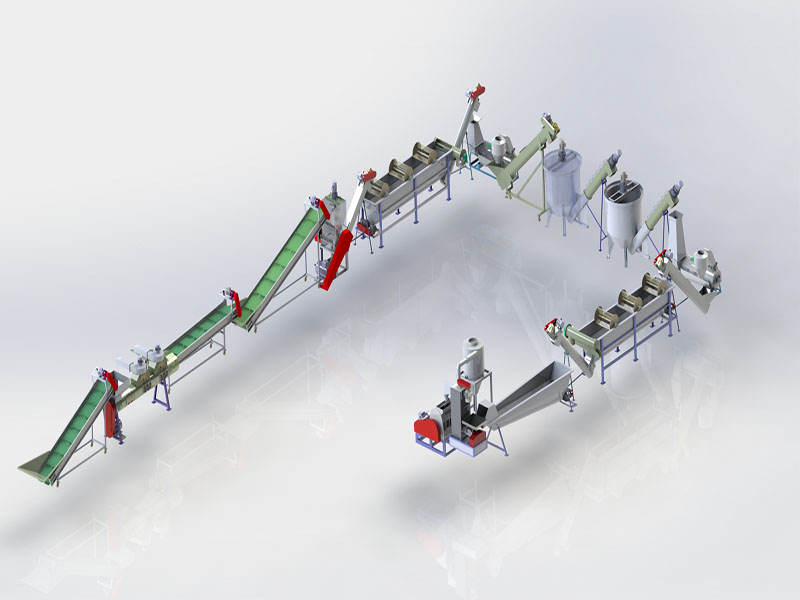 光伏板破碎回收线